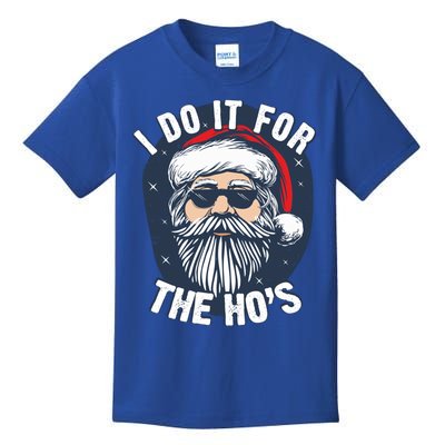 Funny Santa I Do It For The HoS Inappropriate Christmas Gift Kids T-Shirt