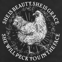Funny She Is Beauty She Is Grace Vintage Hen Chicken Trucker Hat