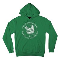 Funny She Is Beauty She Is Grace Vintage Hen Chicken Hoodie