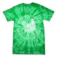 Funny She Is Beauty She Is Grace Vintage Hen Chicken Tie-Dye T-Shirt