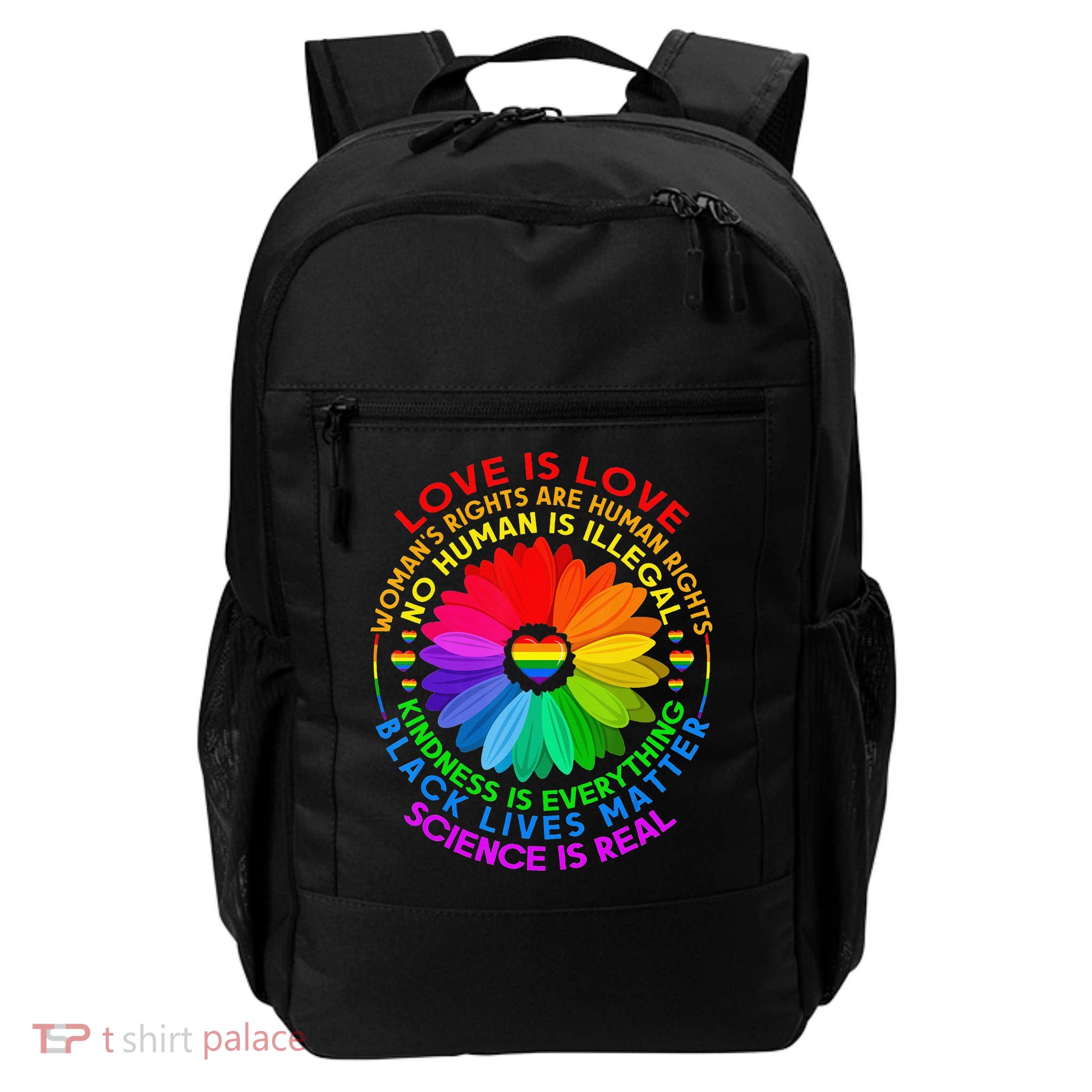 Funny Science Is Real BLM LGBT Pride Black Lives Matter Daily Commute Backpack
