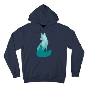 Fox Silhouette In The Forest Animal Hunter Hunting Hoodie