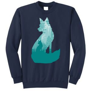 Fox Silhouette In The Forest Animal Hunter Hunting Sweatshirt