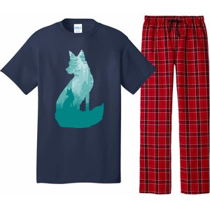 Fox Silhouette In The Forest Animal Hunter Hunting Pajama Set