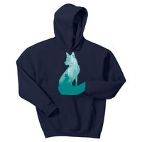 Fox Silhouette In The Forest Animal Hunter Hunting Kids Hoodie