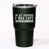 Funny Saying In My Defense I Was Left Unsupervised Vintage Tumbler