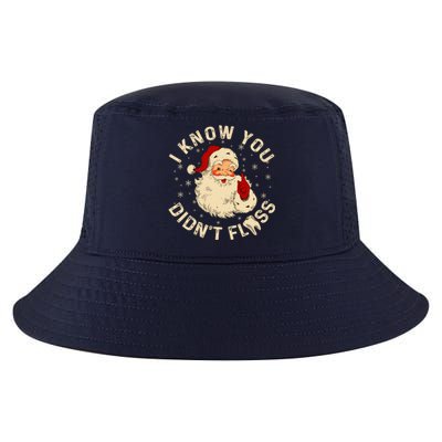 Funny Santa I Know You DidnT Floss Dentist Dental Christmas Cool Comfort Performance Bucket Hat