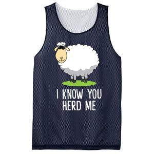 Funny Sheepp I Know You Herd Me Cute Sheepp Lover Gift Sheepp Mesh Reversible Basketball Jersey Tank