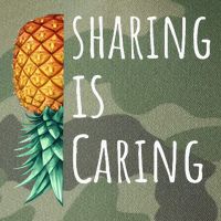 Funny Sharing Is Caring Upside Down Pineapple Swinger Legacy Tie Dye Trucker Hat