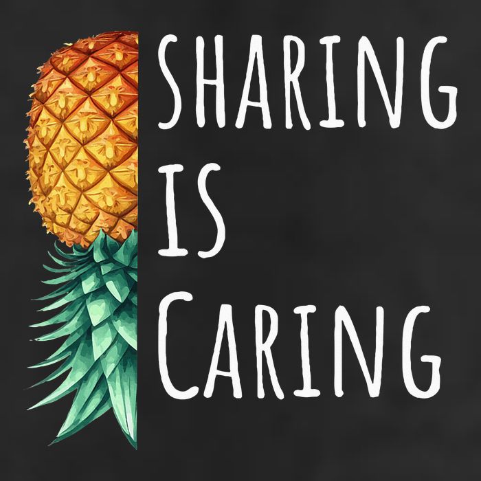 Funny Sharing Is Caring Upside Down Pineapple Swinger Cool Comfort Performance Bucket Hat