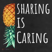 Funny Sharing Is Caring Upside Down Pineapple Swinger Adult Drive Performance Visor
