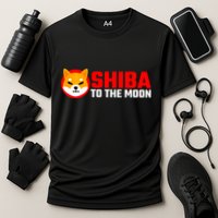 Funny Shiba Inu Token Dogecoin Killer Crypto Hodler Cooling Performance Crew T-Shirt