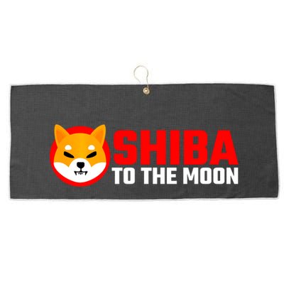 Funny Shiba Inu Token Dogecoin Killer Crypto Hodler Large Microfiber Waffle Golf Towel