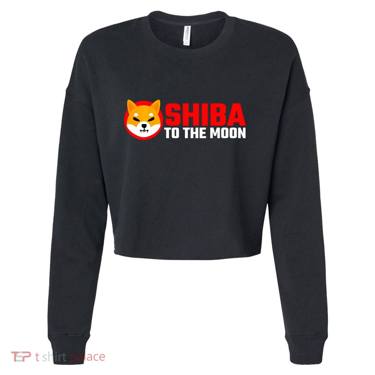 Funny Shiba Inu Token Dogecoin Killer Crypto Hodler Cropped Pullover Crew