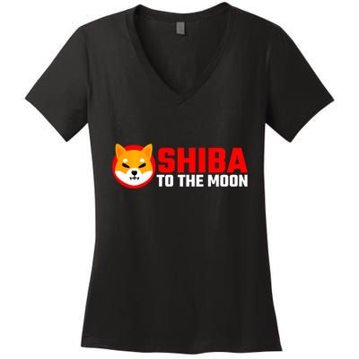 Funny Shiba Inu Token Dogecoin Killer Crypto Hodler Women's V-Neck T-Shirt