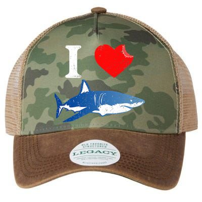 Funny Shark I Love Shark Shark Lover Shark Legacy Tie Dye Trucker Hat