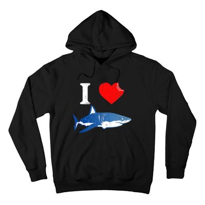 Funny Shark I Love Shark Shark Lover Shark Hoodie