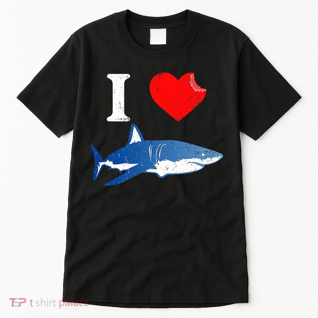 Funny Shark I Love Shark Shark Lover Shark Tall T-Shirt