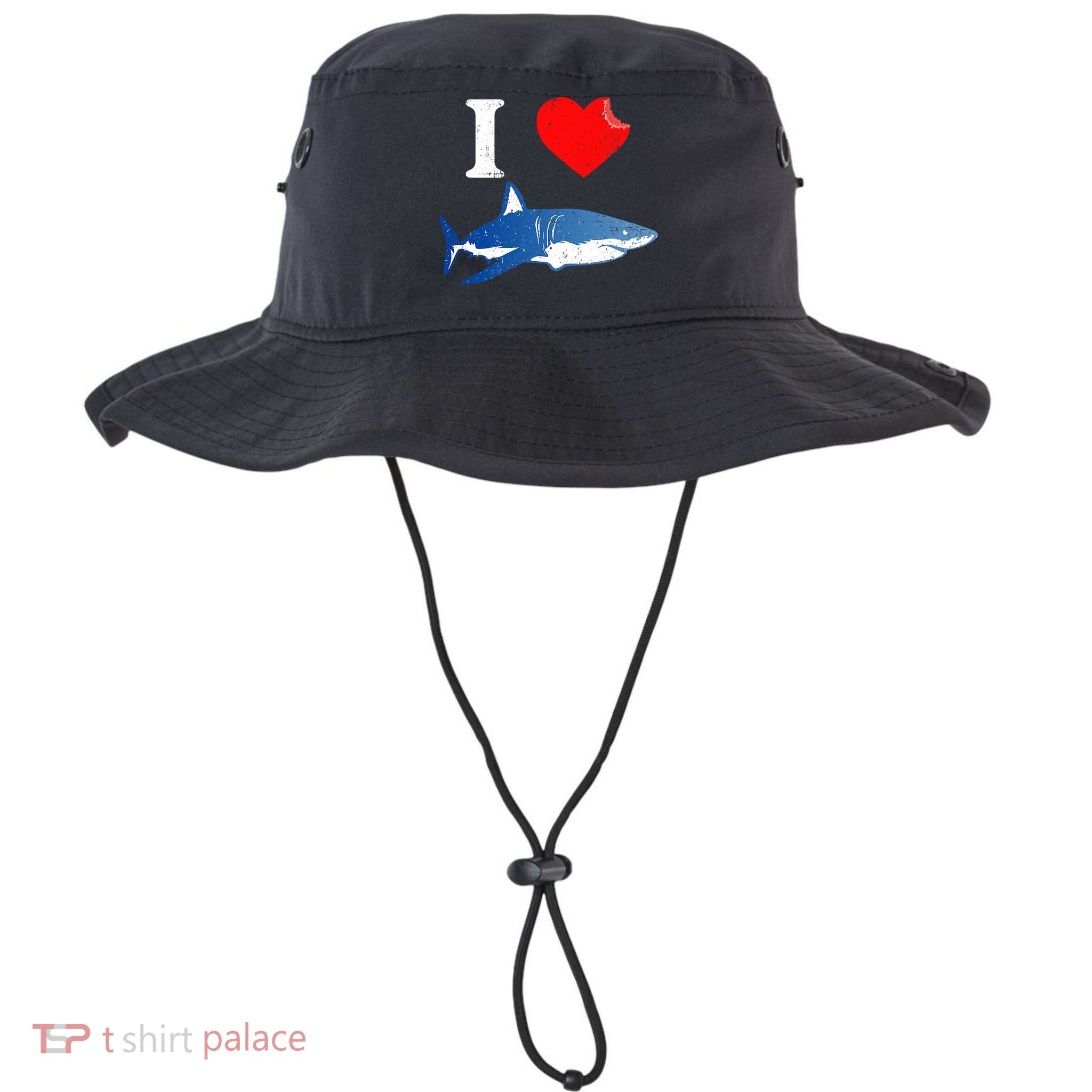 Funny Shark I Love Shark Shark Lover Shark Bucket Hat