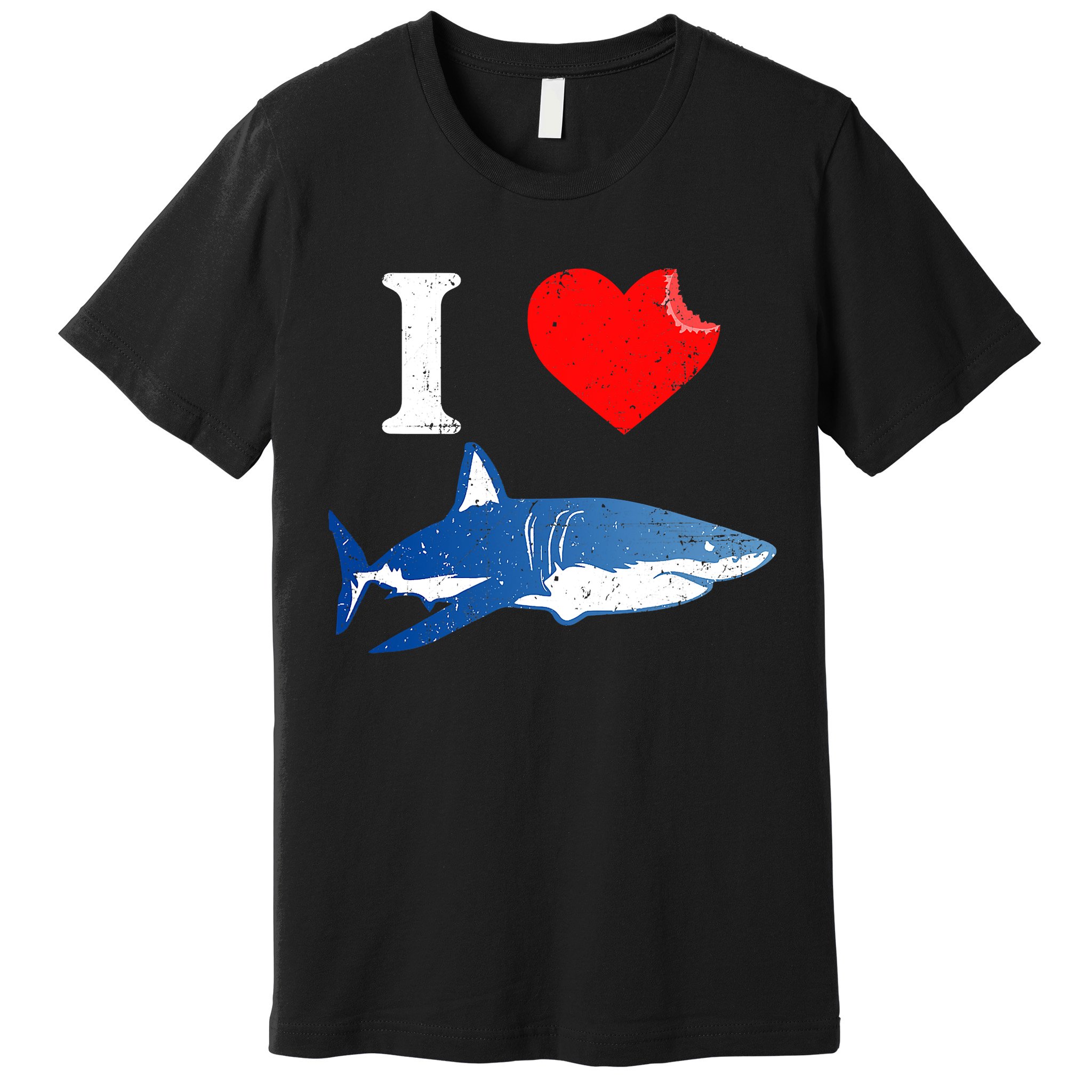 Funny Shark I Love Shark Shark Lover Shark Premium T-Shirt