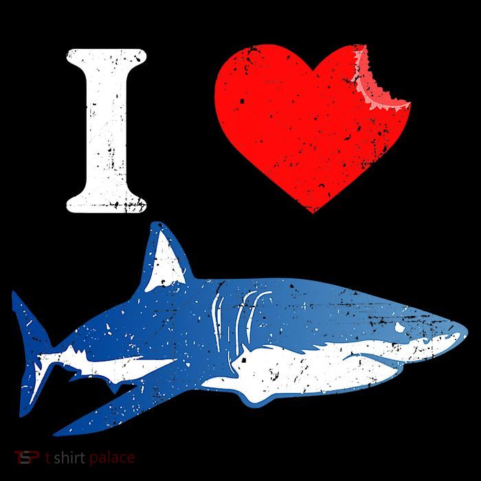 Funny Shark I Love Shark Shark Lover Shark Kids T-Shirt