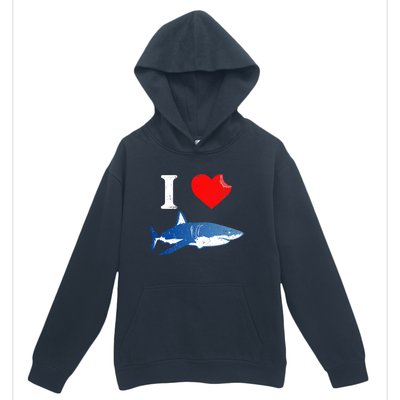 Funny Shark I Love Shark Shark Lover Shark Urban Pullover Hoodie