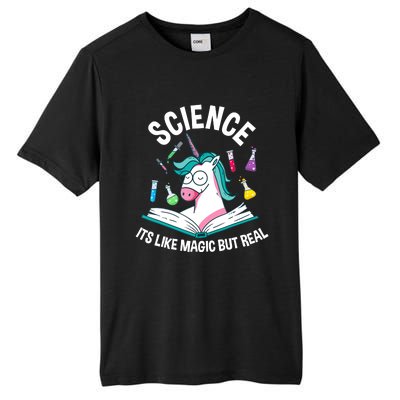 Funny Science Is Like Magic But Real Unicorn Funny Science Tall Fusion ChromaSoft Performance T-Shirt