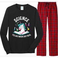 Funny Science Is Like Magic But Real Unicorn Funny Science Long Sleeve Pajama Set