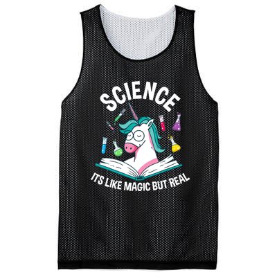 Funny Science Is Like Magic But Real Unicorn Funny Science Mesh Reversible Basketball Jersey Tank