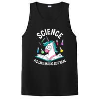 Funny Science Is Like Magic But Real Unicorn Funny Science PosiCharge Competitor Tank