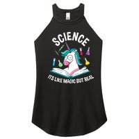 Funny Science Is Like Magic But Real Unicorn Funny Science Women's Perfect Tri Rocker Tank