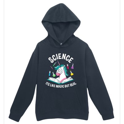 Funny Science Is Like Magic But Real Unicorn Funny Science Urban Pullover Hoodie