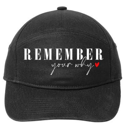 Funny Sarcastic Inspirational Quote 7-Panel Snapback Hat