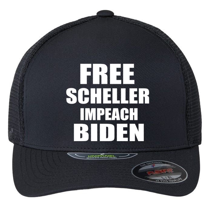 Free Scheller Impeach Biden Flexfit Unipanel Trucker Cap