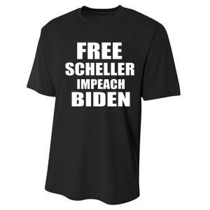 Free Scheller Impeach Biden Performance Sprint T-Shirt