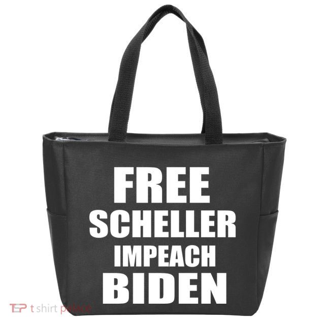 Free Scheller Impeach Biden Zip Tote Bag
