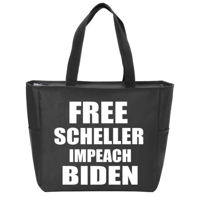 Free Scheller Impeach Biden Zip Tote Bag