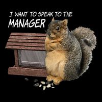 Funny Squirrel I Want To Speak To The Manager 16 in Basic Backpack