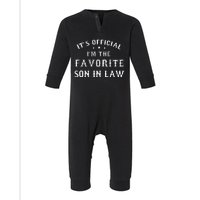 Favorite Son In Law Funny Gift From Father Mother In Law Infant Fleece One Piece