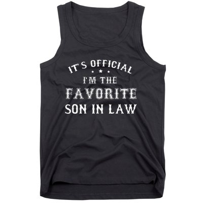 Favorite Son In Law Funny Gift From Father Mother In Law Tank Top