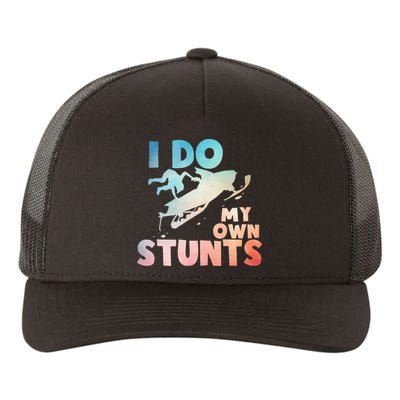 Funny Snowmobile  i do my own stunts  Art For Snow Mobile  Yupoong Adult 5-Panel Trucker Hat