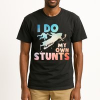 Funny Snowmobile  i do my own stunts  Art For Snow Mobile  Tall T-Shirt