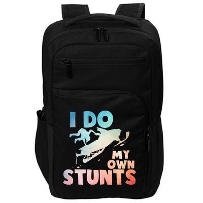 Funny Snowmobile  i do my own stunts  Art For Snow Mobile  Impact Tech Backpack