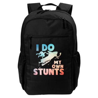 Funny Snowmobile  i do my own stunts  Art For Snow Mobile  Backpack