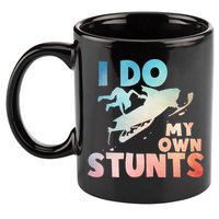 Funny Snowmobile  i do my own stunts  Art For Snow Mobile  11oz C Handle Ceramic Mug