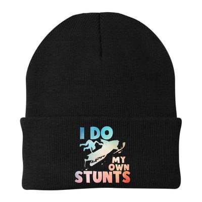 Funny Snowmobile  i do my own stunts  Art For Snow Mobile  Beanie