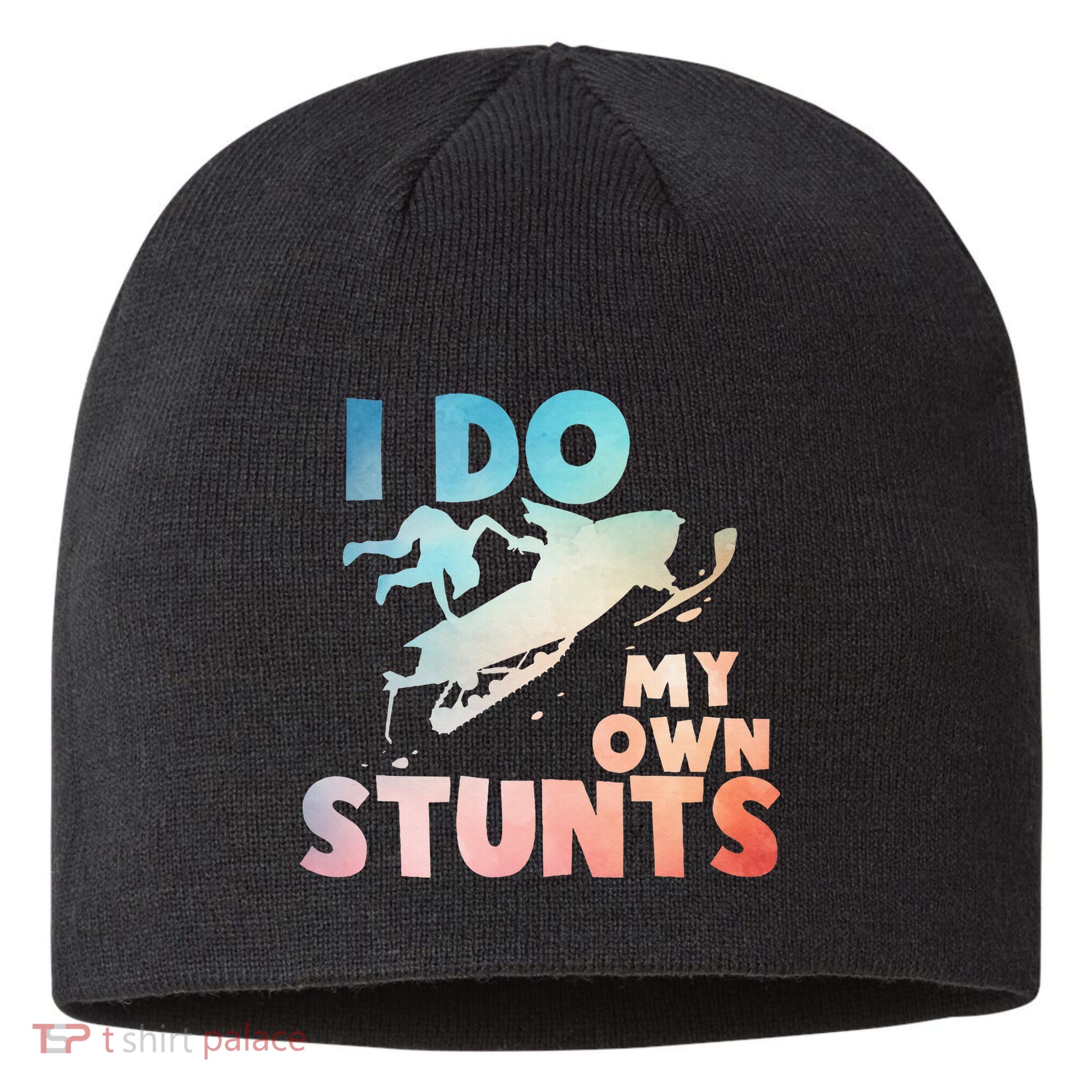Funny Snowmobile  i do my own stunts  Art For Snow Mobile  Sustainable Beanie