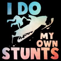 Funny Snowmobile  i do my own stunts  Art For Snow Mobile  Mousepad