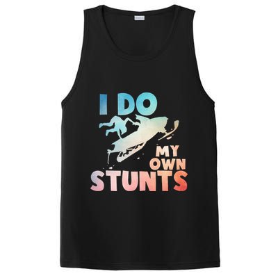 Funny Snowmobile  i do my own stunts  Art For Snow Mobile  PosiCharge Competitor Tank