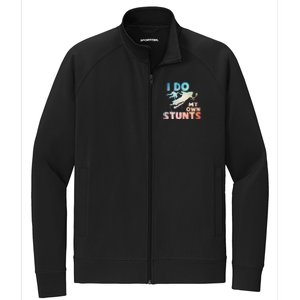 Funny Snowmobile  i do my own stunts  Art For Snow Mobile  Stretch Full-Zip Cadet Jacket